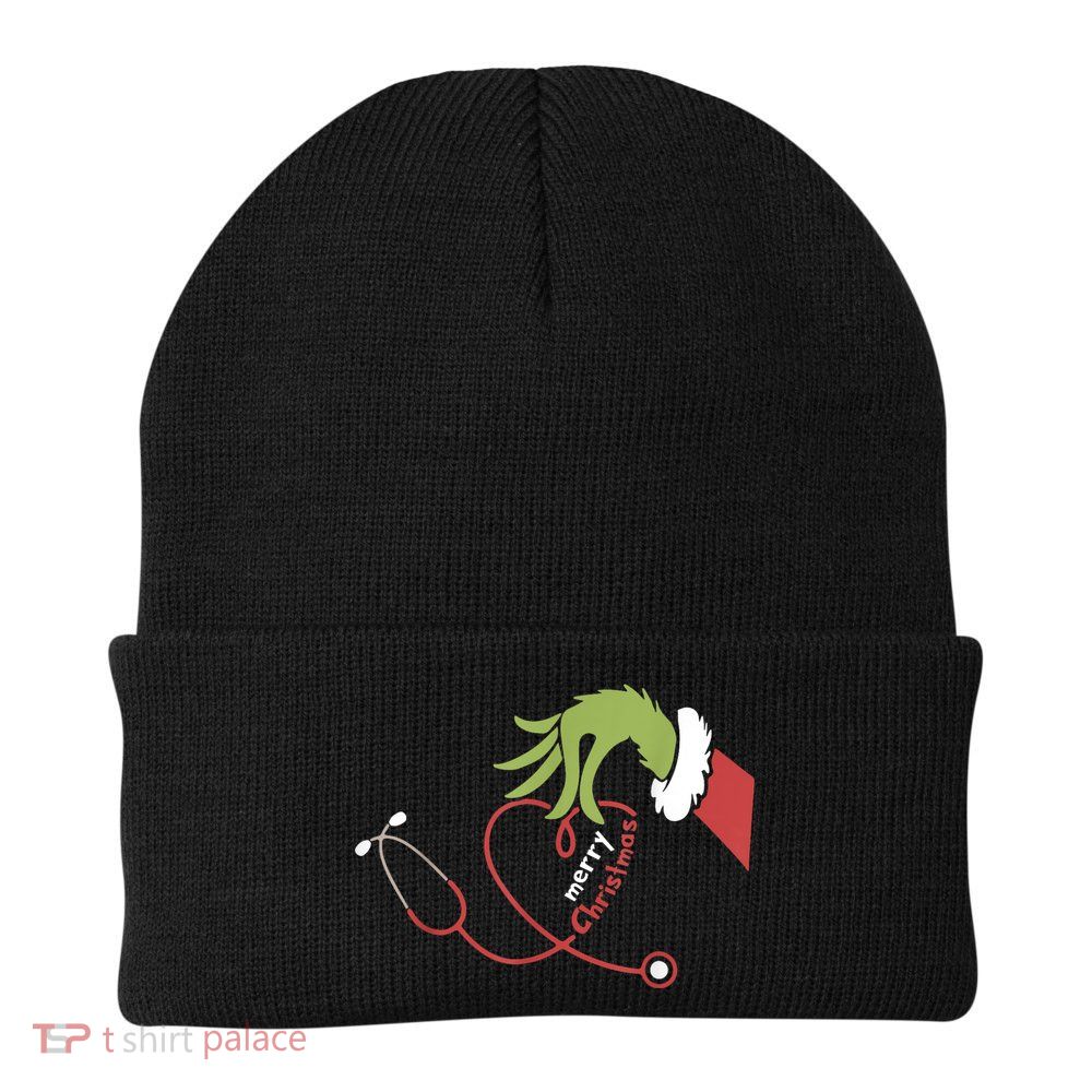 Merry Christmas Nurse Funny Nursing Christmas Beanie