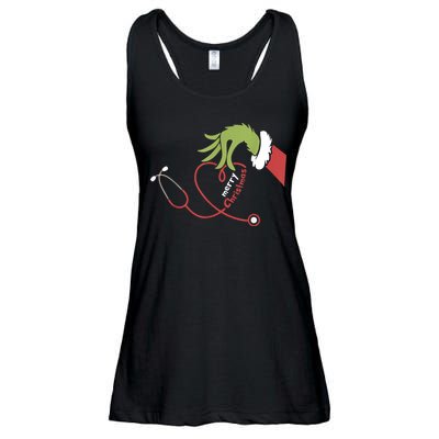 Merry Christmas Nurse Funny Nursing Christmas Ladies Essential Flowy Tank