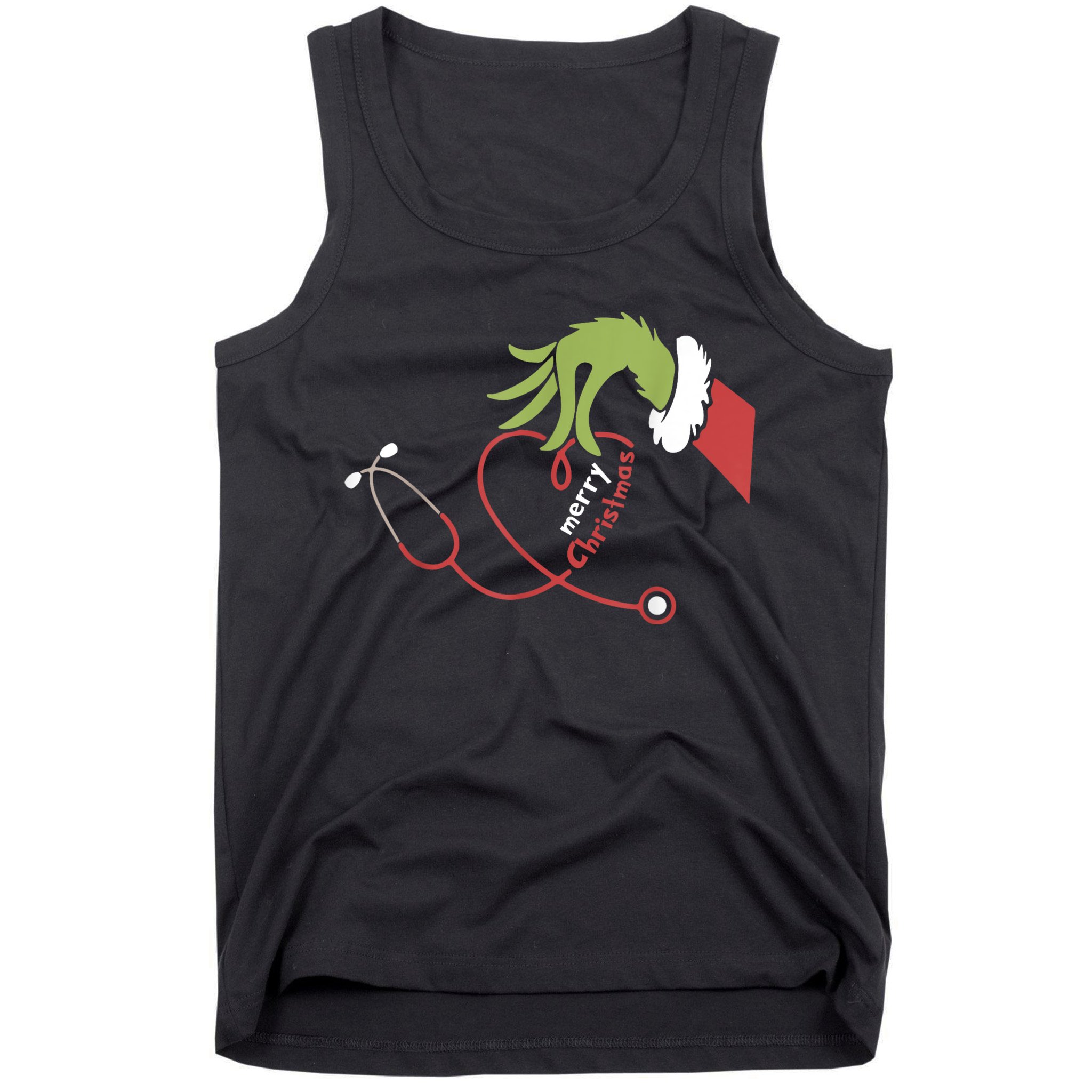 Merry Christmas Nurse Funny Nursing Christmas Tank Top