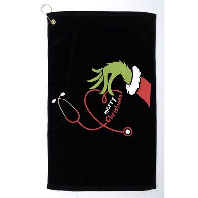 Merry Christmas Nurse Funny Nursing Christmas Golf Towel