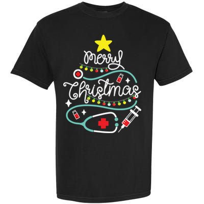 Merry Christmas Nurse Life Medical Garment-Dyed Heavyweight T-Shirt