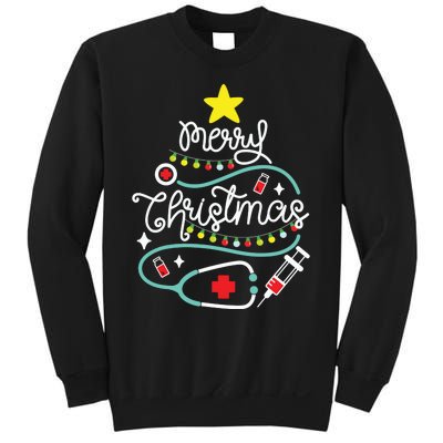 Merry Christmas Nurse Life Medical Sweatshirt