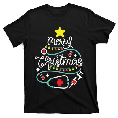 Merry Christmas Nurse Life Medical T-Shirt