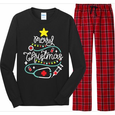 Merry Christmas Nurse Life Medical Long Sleeve Pajama Set