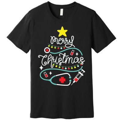 Merry Christmas Nurse Life Medical Premium T-Shirt