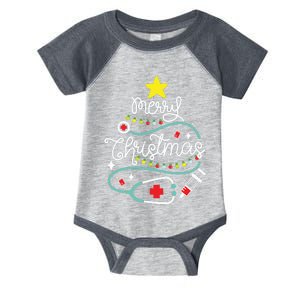 Merry Christmas Nurse Life Medical Infant Baby Jersey Bodysuit