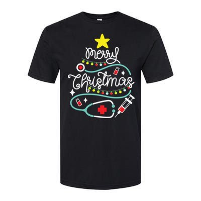 Merry Christmas Nurse Life Medical Softstyle CVC T-Shirt