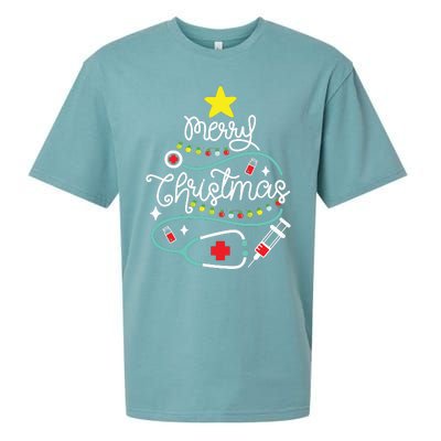 Merry Christmas Nurse Life Medical Sueded Cloud Jersey T-Shirt