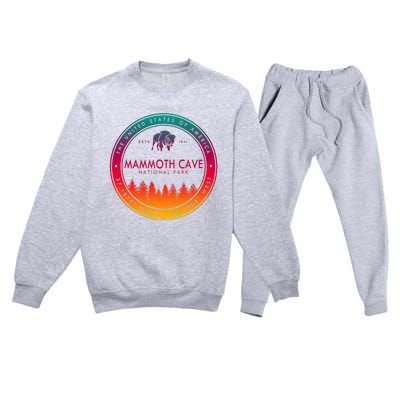 Mammoth Cave National Park Kentucky Premium Crewneck Sweatsuit Set