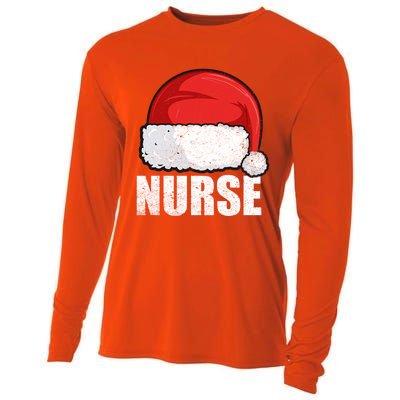 Merry Christmas Nurse Claus Gift S Xmas Nursing Great Gift Cooling Performance Long Sleeve Crew