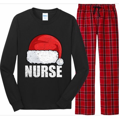 Merry Christmas Nurse Claus Gift S Xmas Nursing Great Gift Long Sleeve Pajama Set