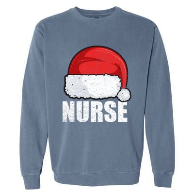 Merry Christmas Nurse Claus Gift S Xmas Nursing Great Gift Garment-Dyed Sweatshirt