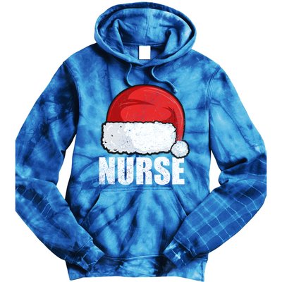 Merry Christmas Nurse Claus Gift S Xmas Nursing Great Gift Tie Dye Hoodie