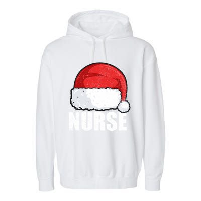 Merry Christmas Nurse Claus Gift S Xmas Nursing Great Gift Garment-Dyed Fleece Hoodie