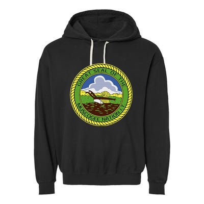 Muscogee Creek Nation Muskogee Mvskoke Garment-Dyed Fleece Hoodie