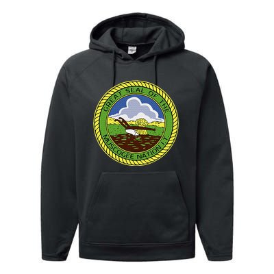 Muscogee Creek Nation Muskogee Mvskoke Performance Fleece Hoodie