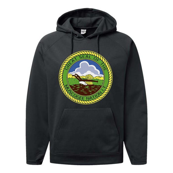 Muscogee Creek Nation Muskogee Mvskoke Performance Fleece Hoodie