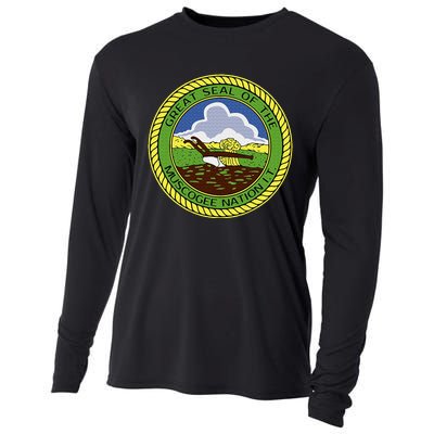 Muscogee Creek Nation Muskogee Mvskoke Cooling Performance Long Sleeve Crew