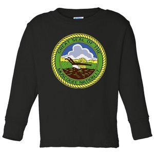 Muscogee Creek Nation Muskogee Mvskoke Toddler Long Sleeve Shirt