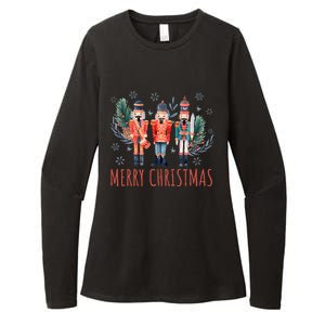 Merry Christmas Nutcracker Ballet Festive Xmas Womens CVC Long Sleeve Shirt