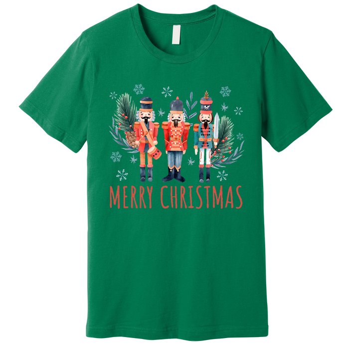 Merry Christmas Nutcracker Ballet Festive Xmas Premium T-Shirt