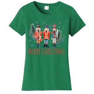 Merry Christmas Nutcracker Ballet Festive Xmas Women's T-Shirt