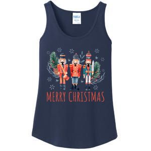 Merry Christmas Nutcracker Ballet Festive Xmas Ladies Essential Tank