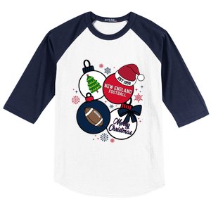 Merry Christmas New England Football Est 1959 Baseball Sleeve Shirt