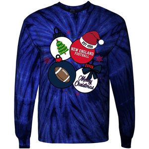 Merry Christmas New England Football Est 1959 Tie-Dye Long Sleeve Shirt