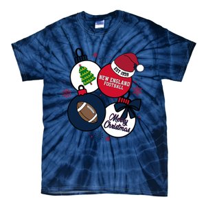 Merry Christmas New England Football Est 1959 Tie-Dye T-Shirt