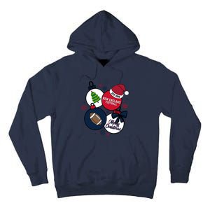 Merry Christmas New England Football Est 1959 Tall Hoodie