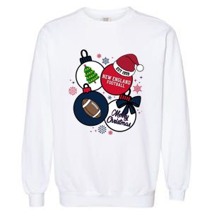 Merry Christmas New England Football Est 1959 Garment-Dyed Sweatshirt