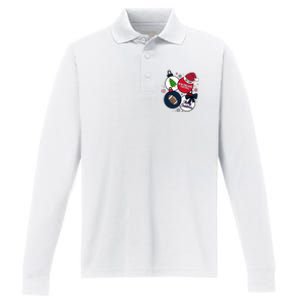 Merry Christmas New England Football Est 1959 Performance Long Sleeve Polo