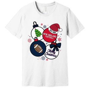 Merry Christmas New England Football Est 1959 Premium T-Shirt