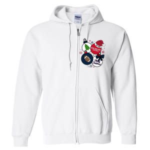 Merry Christmas New England Football Est 1959 Full Zip Hoodie