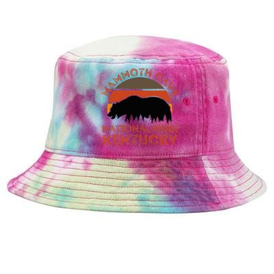 Mammoth Cave National Park Kentucky Bear Hiking Nature Retro Tie-Dyed Bucket Hat