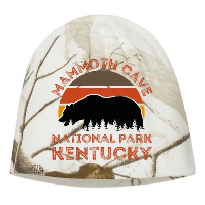 Mammoth Cave National Park Kentucky Bear Hiking Nature Retro Kati - Camo Knit Beanie