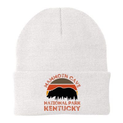 Mammoth Cave National Park Kentucky Bear Hiking Nature Retro Knit Cap Winter Beanie