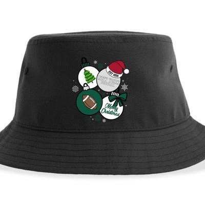 Merry Christmas New York Football Est 1959 Sustainable Bucket Hat