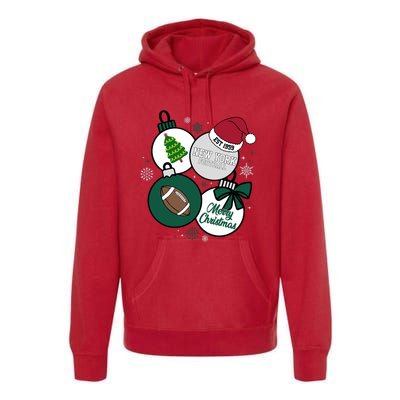 Merry Christmas New York Football Est 1959 Premium Hoodie