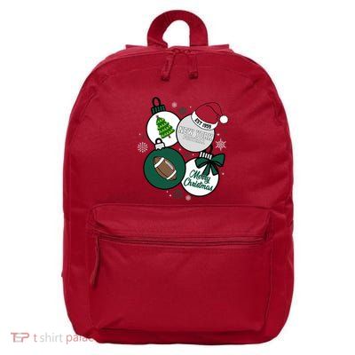 Merry Christmas New York Football Est 1959 16 in Basic Backpack