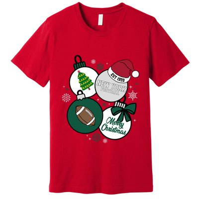 Merry Christmas New York Football Est 1959 Premium T-Shirt