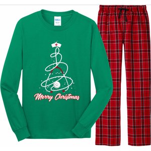 Merry Christmas Nurse Yuletide Practitioners Cute Gift Long Sleeve Pajama Set