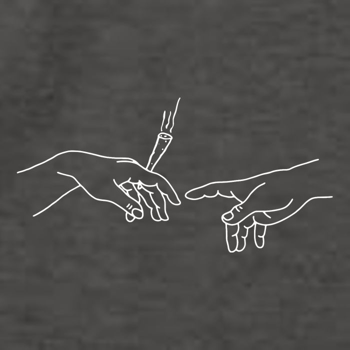 Michelangelo Creation Of Adam Hand Of God With Joint Vector Backpack