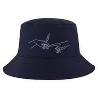 Michelangelo Creation Of Adam Hand Of God With Joint Cool Comfort Performance Bucket Hat