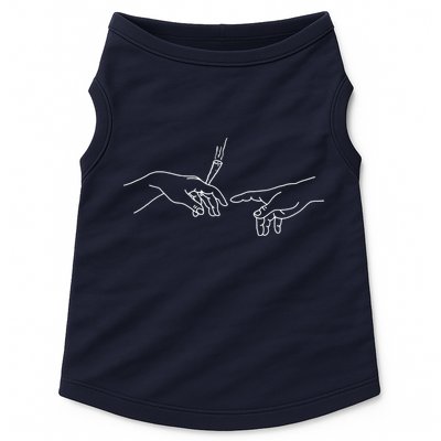 Michelangelo Creation Of Adam Hand Of God With Joint Doggie Tank