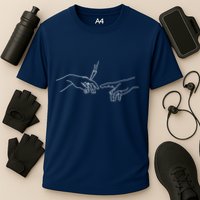 Michelangelo Creation Of Adam Hand Of God With Joint Performance Shirt