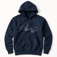 Michelangelo Creation Of Adam Hand Of God With Joint Hoodie