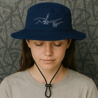 Michelangelo Creation Of Adam Hand Of God With Joint Bucket Hat