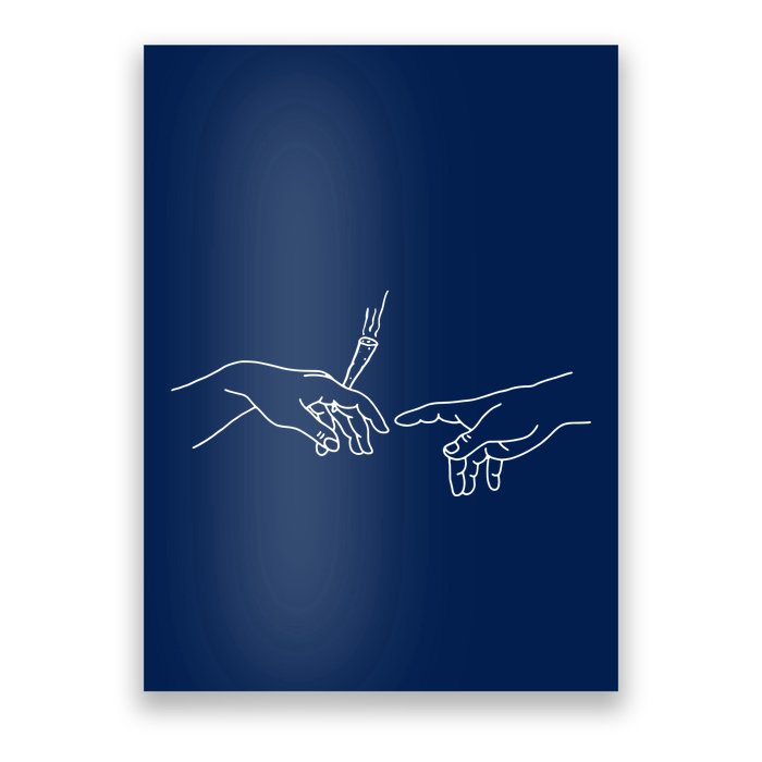 Michelangelo Creation Of Adam Hand Of God With Joint Poster